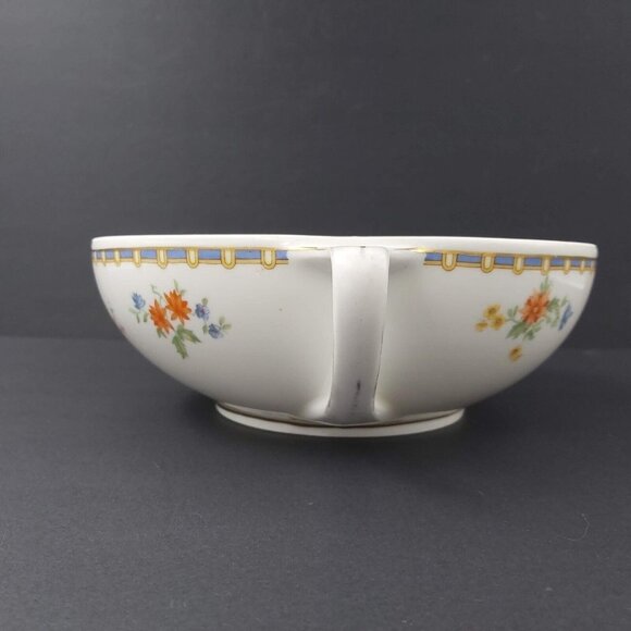 Victoria Moritz Zdekauer Altrohlau Czechoslovakia Porcelain Floral Serving Bowl - Picture 4 of 14